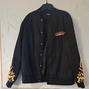 Black Jacket with Yellow Accents